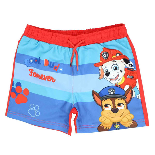 Short de bain Paw Patrol - 3/4A Garçon - Enfant - Rouge - 100 % Polyester - TrendyFlair