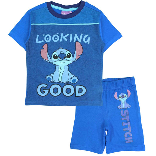 Ensemble Lilo Stitch - 3A Garçon - Enfant - Marine - 100 % Coton - TrendyFlair