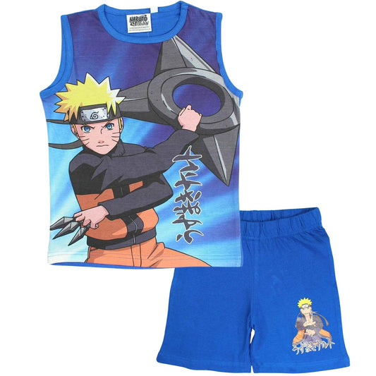 Ensemble Naruto - 4/6A Garçon - Enfant - Bleu - 100 % Coton - TrendyFlair