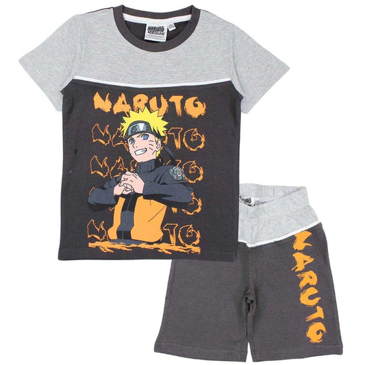 Ensemble Naruto - 7/8A Garçon - Enfant - Gris - 93 % Coton - 7 % Polyester - TrendyFlair