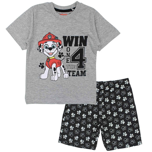 Ensemble Paw Patrol - 2A Garçon - Enfant - Gris - 100 % Coton - T-Shirt gris: 90 % Coton - 10 % viscose - TrendyFlair