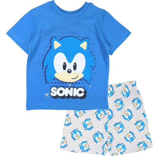 Ensemble Sonic - 2A Garçon - Enfant - Marine - 100 % Coton - TrendyFlair