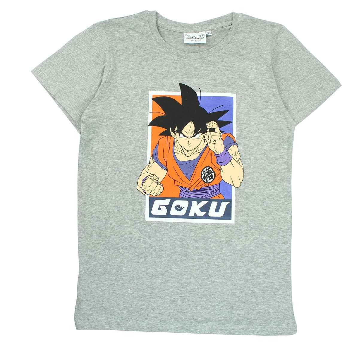 T-Shirt DragonBall Z - 10A Garçon - Enfant - Gris - 85 % Coton - 15 % viscose - TrendyFlair