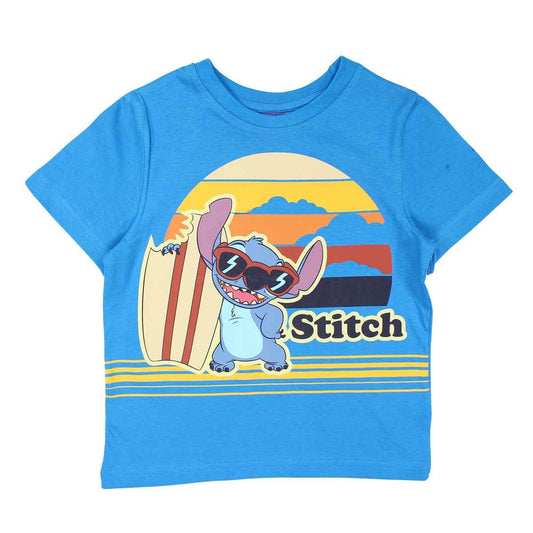 T-Shirt Lilo et Stitch - 5A Garçon - Enfant - Bleu - 100 % Coton - TrendyFlair