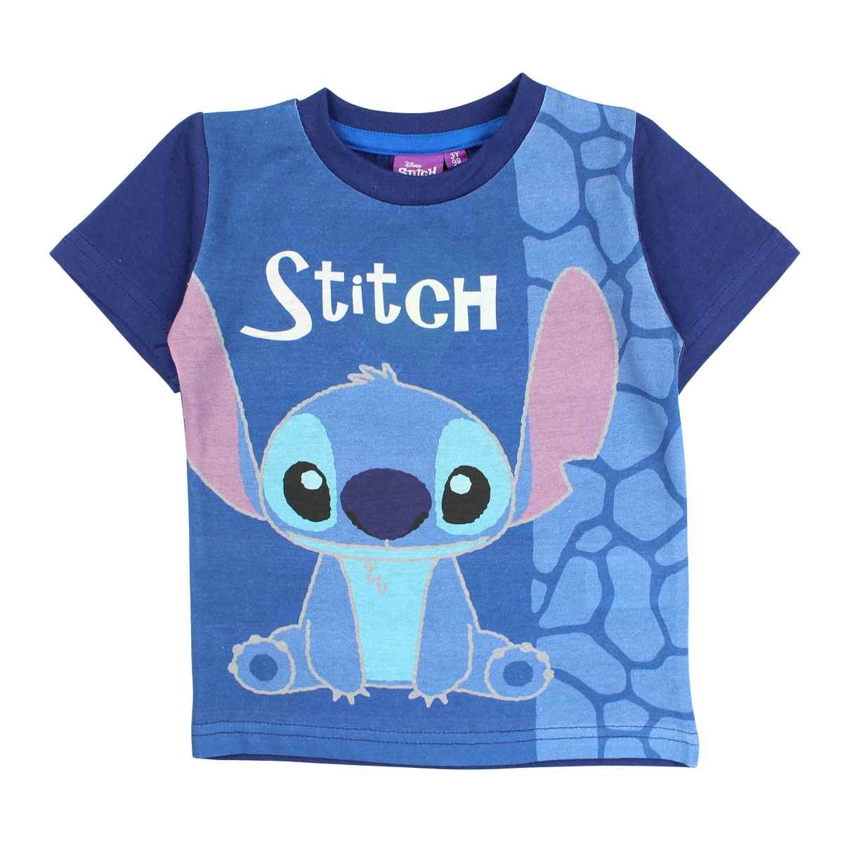 T-Shirt Lilo Stitch - 4A Garçon - Enfant - Marine - 100 % Coton - TrendyFlair