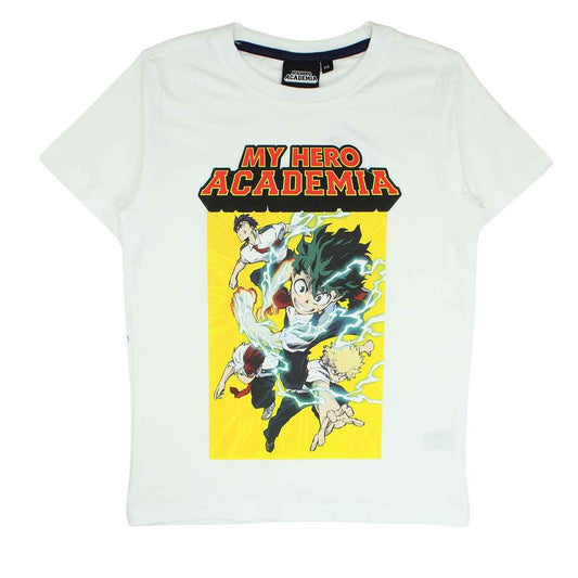 T-Shirt My Hero Academia - 10A Garçon - Enfant - Blanc - 100 % Coton - TrendyFlair