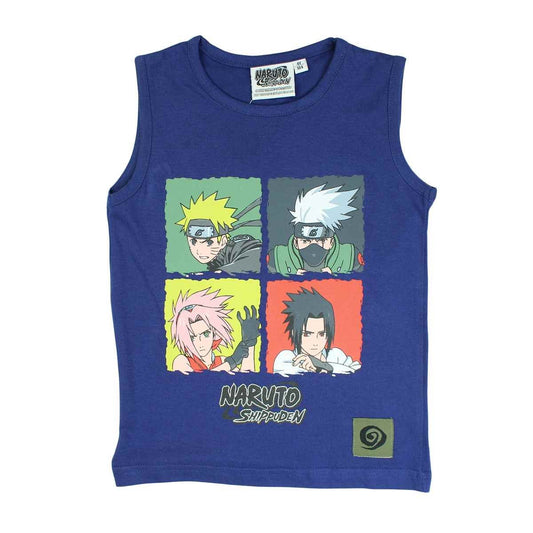 T-Shirt Naruto - 4A Garçon - Enfant - Marine - 100 % Coton - TrendyFlair
