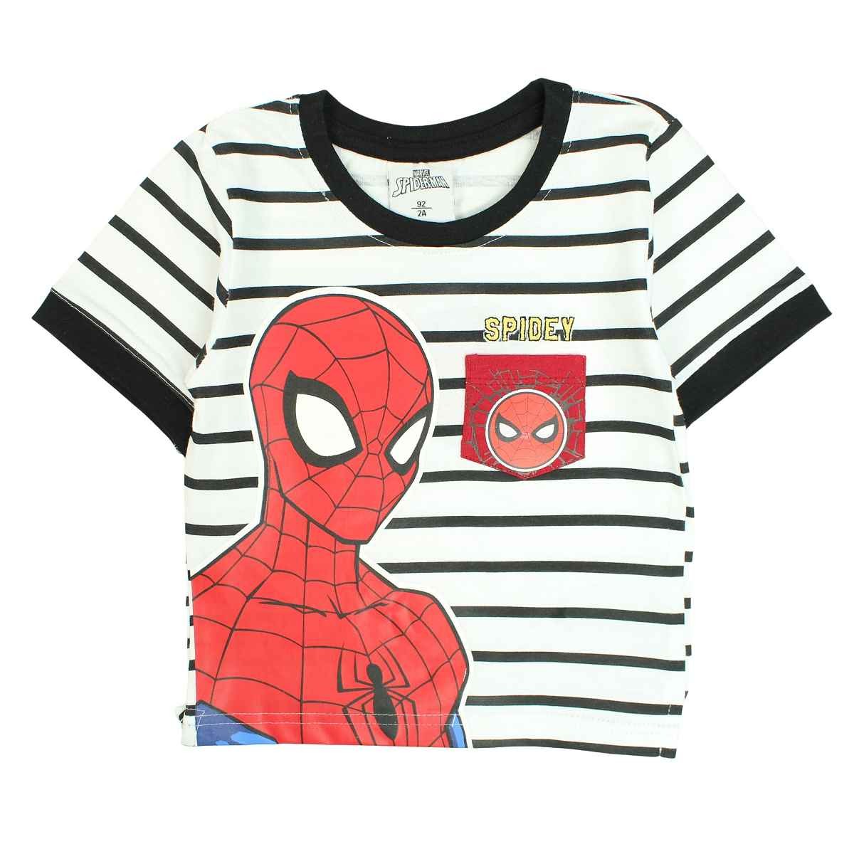 T-Shirt Spiderman - 5A Garçon - Enfant - Noir - 100 % Coton - TrendyFlair
