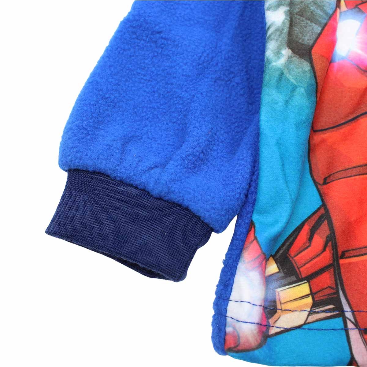 Pyjama polaire Avengers - 3A Garçon - Enfant - Bleu - 100 % Polyester - polaire - TrendyFlair
