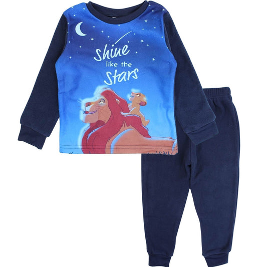 Pyjama polaire Le Roi Lion - 3A Garçon - Enfant - Bleu - 100 % Polyester - 190 gsm polar fleece - TrendyFlair