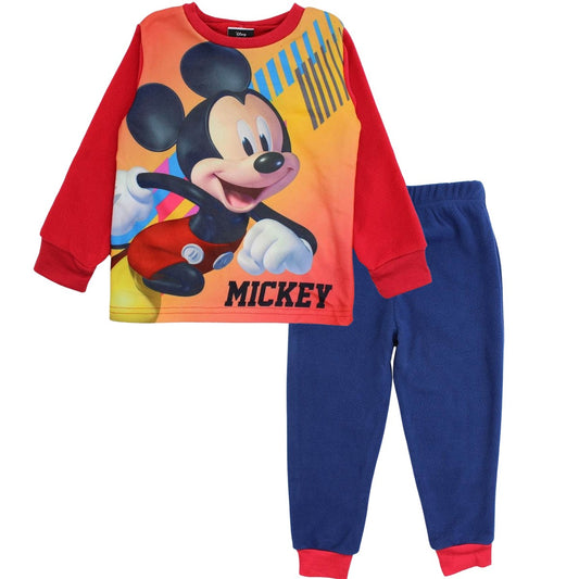 Pyjama polaire Mickey - 3A Garçon - Enfant - Rouge - 100 % Polyester - 190 gsm polar fleece - TrendyFlair