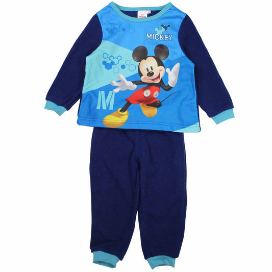 Pyjama polaire Mickey - 3A Garçon - Enfant - Marine - 100 % Polyester - polaire - TrendyFlair