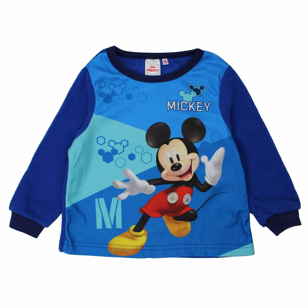 Pyjama polaire Mickey - 3A Garçon - Enfant - Bleu - 100 % Polyester - polaire - TrendyFlair