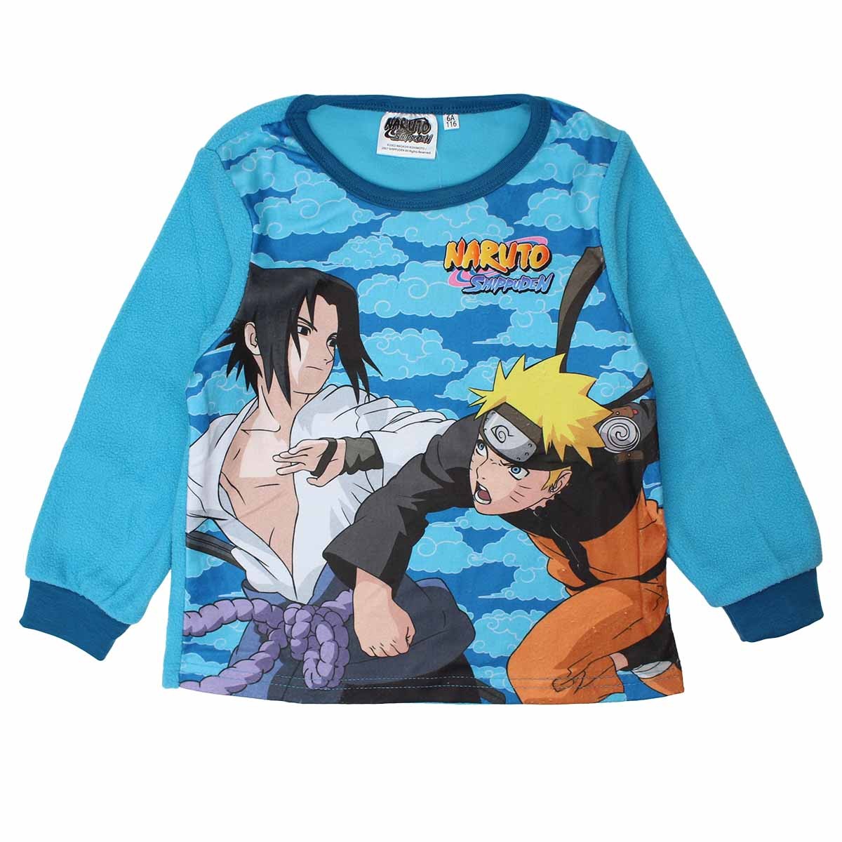 Pyjama polaire Naruto - 6A Garçon - Enfant - Bleu - 100 % Polyester - polaire - TrendyFlair