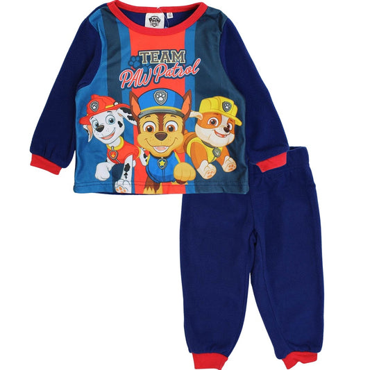 Pyjama polaire Paw Patrol - 2A Garçon - Enfant - Marine - 100 % Polyester - polaire - TrendyFlair