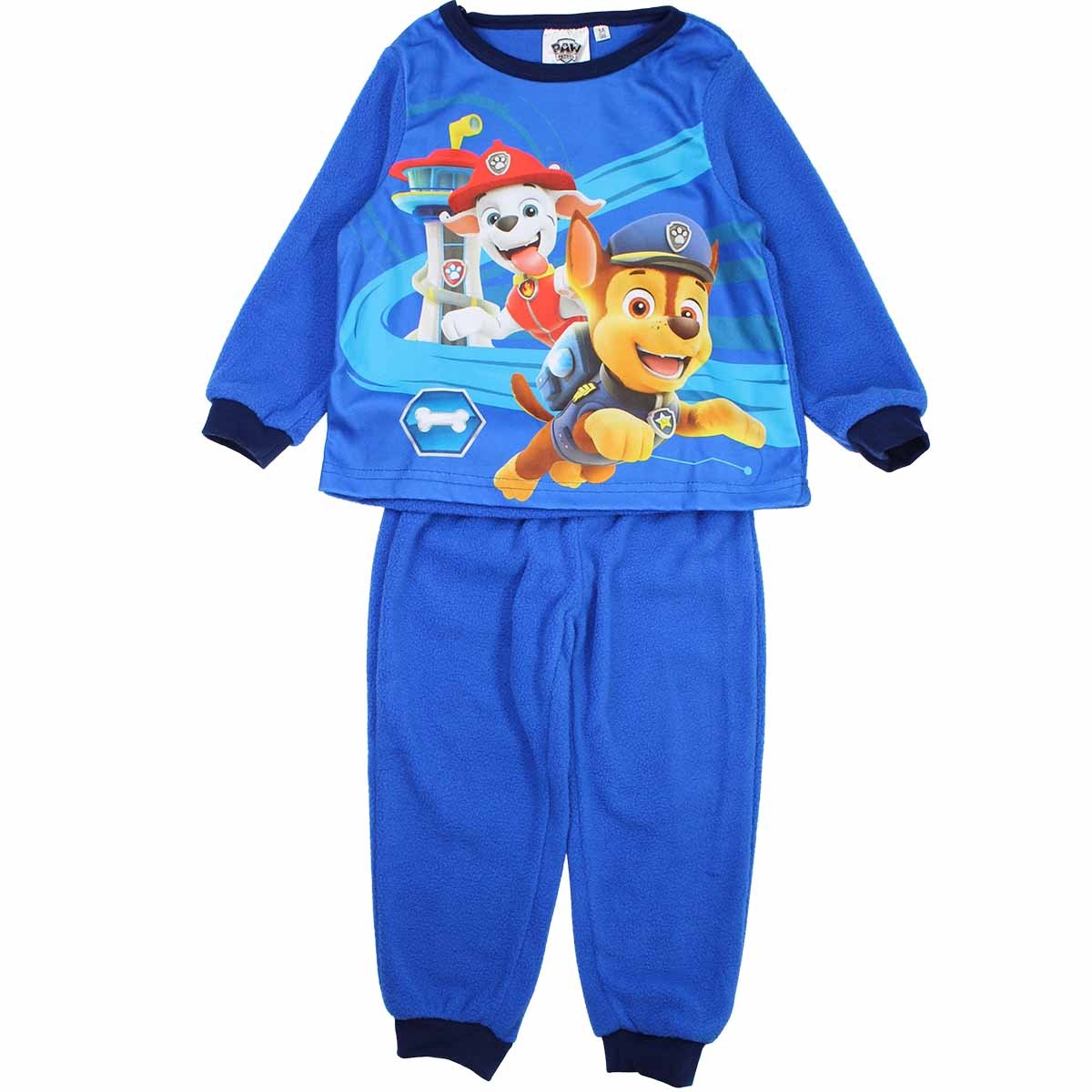 Pyjama polaire Paw Patrol - 2A Garçon - Enfant - Bleu - 100 % Polyester - polaire - TrendyFlair