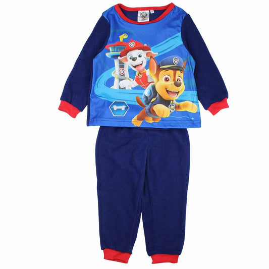 Pyjama polaire Paw Patrol - 2A Garçon - Enfant - Marine - 100 % Polyester - polaire - TrendyFlair