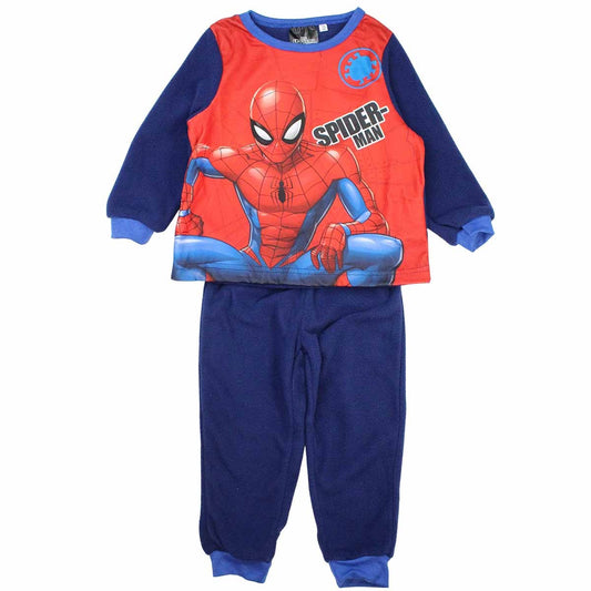 Pyjama polaire Spiderman - 3A Garçon - Enfant - Marine - 100 % Polyester - polaire - TrendyFlair