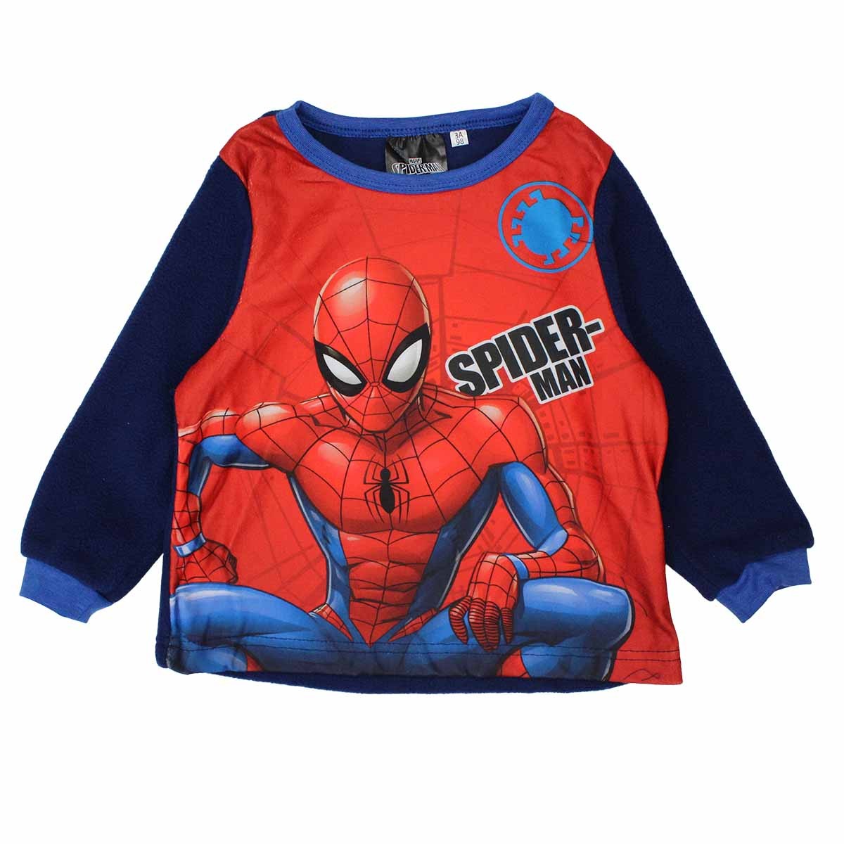 Pyjama polaire Spiderman - 3A Garçon - Enfant - Marine - 100 % Polyester - polaire - TrendyFlair