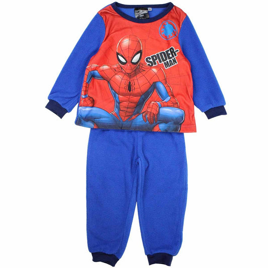 Pyjama polaire Spiderman - 3A Garçon - Enfant - Bleu - 100 % Polyester - polaire - TrendyFlair