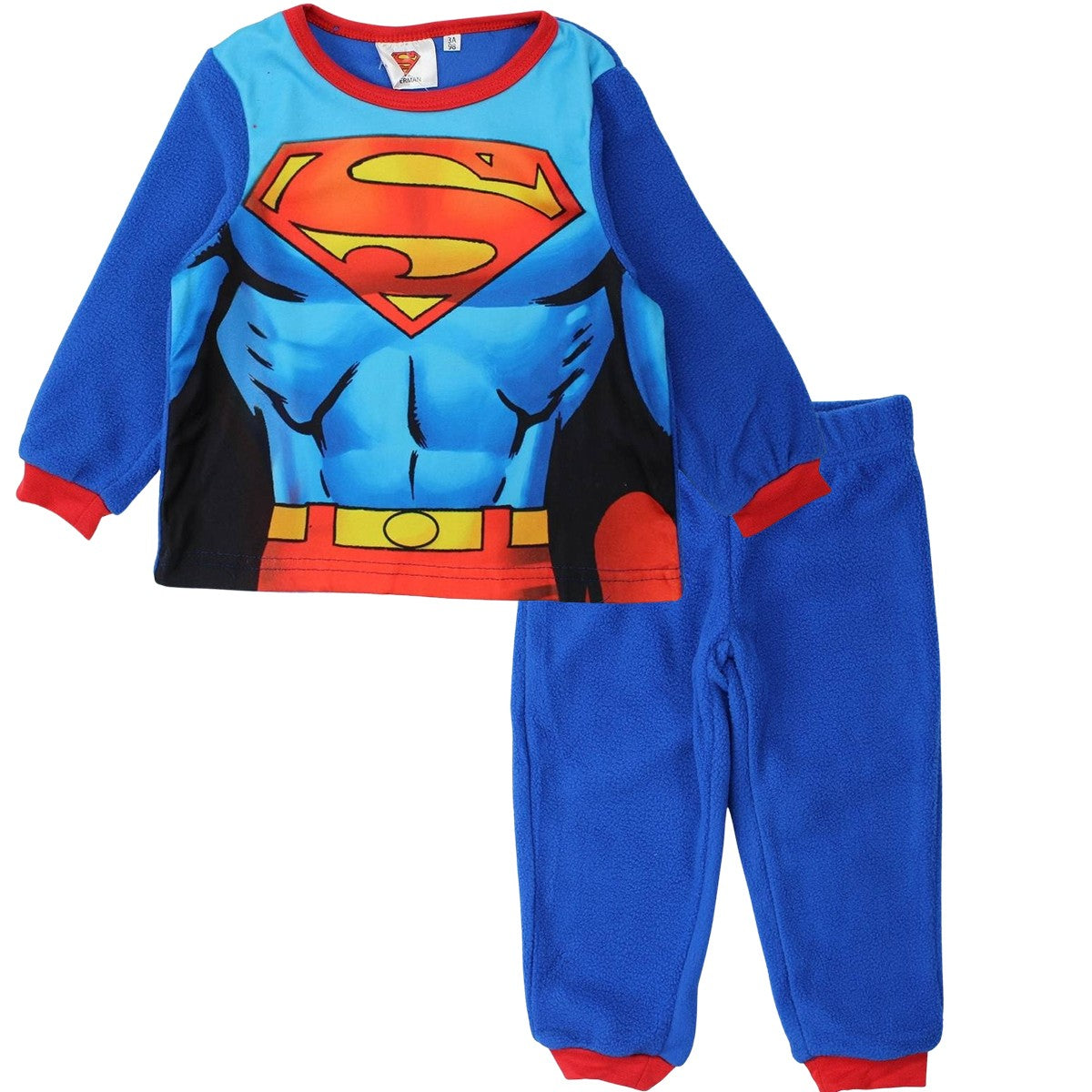 Pyjama polaire Superman - 3A Garçon - Enfant - Marine - 100 % Polyester - polaire - TrendyFlair