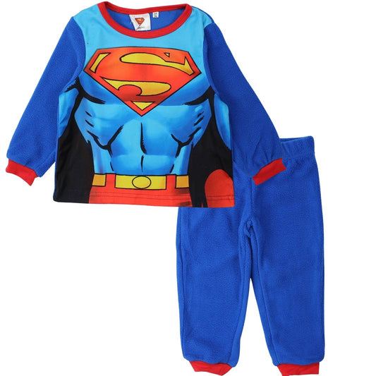 Pyjama polaire Superman - 3A Garçon - Enfant - Marine - 100 % Polyester - polaire - TrendyFlair