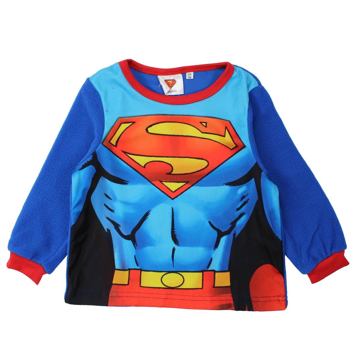 Pyjama polaire Superman - 3A Garçon - Enfant - Marine - 100 % Polyester - polaire - TrendyFlair