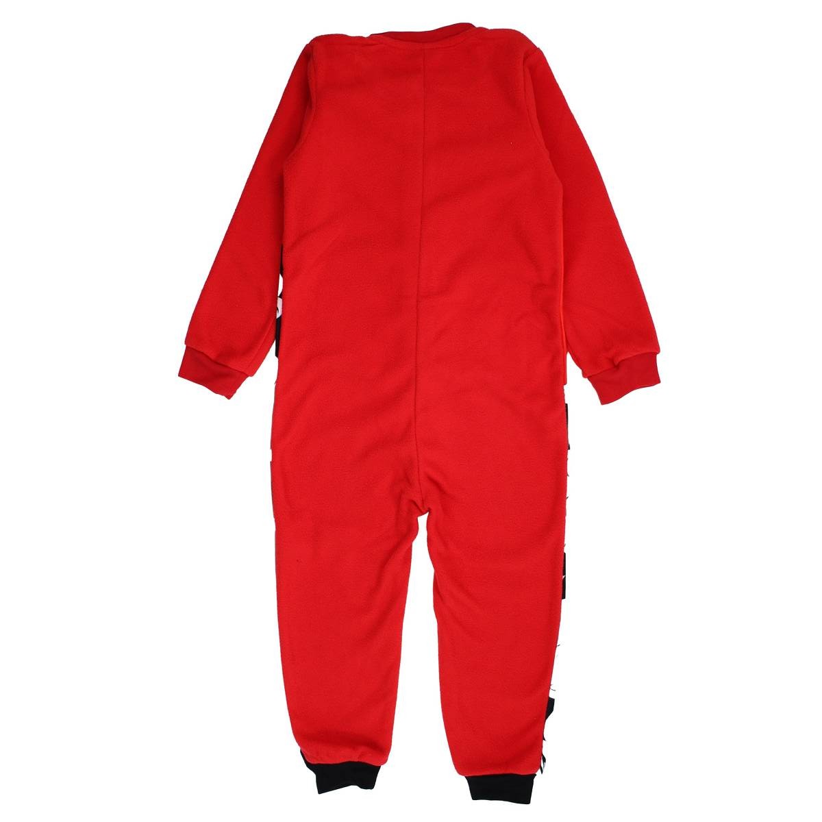 Combinaison Mickey - 4/5A Garçon - Enfant - Rouge - 100 % Polyester - 190 gsm Polaire - TrendyFlair