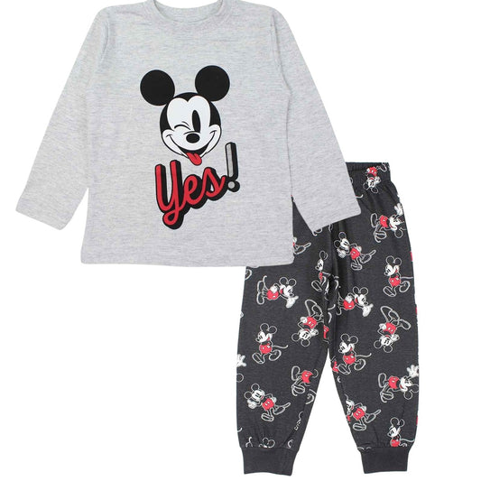 Pyjama coton Mickey - 3A Garçon - Enfant - Gris - 100 % Coton - Pantalon: 55 % Coton - 45 % Polyester - TrendyFlair
