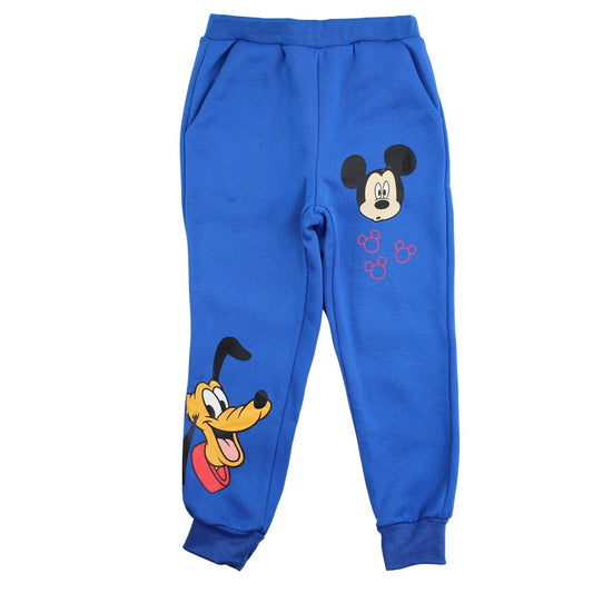 Pantalon de jogging Mickey - 3A Garçon - Enfant - Bleu - 100 % Polyester - 240 GSM - TrendyFlair