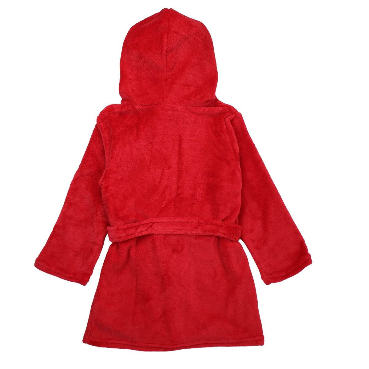 Peignoir Mickey - 3/4A Garçon - Enfant - Rouge - 100 % Polyester, 240 GSM, CORAL FLEECE - TrendyFlair