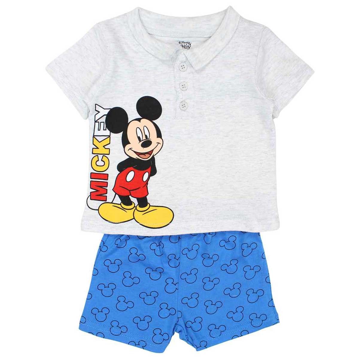 Ensemble bébé Mickey - 6M Bébé Garçon - Enfant - Bleu - 100 % Coton - TrendyFlair
