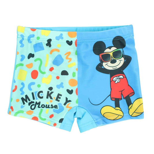 Boxer de bain Mickey - 2/3A Garçon - Enfant - Bleu - 85 % Polyester - 15 % Élasthanne - TrendyFlair
