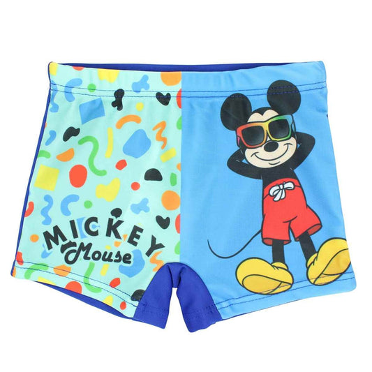 Boxer de bain Mickey - 2/3A Garçon - Enfant - Marine - 85 % Polyester - 15 % Élasthanne - TrendyFlair