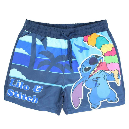 Short de bain Lilo Stitch - 3/4A Garçon - Enfant - Bleu - 100 % Polyester - TrendyFlair