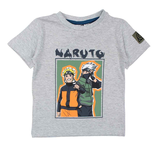 T-Shirt Naruto - 6A Garçon - Enfant - Gris - 93 % Coton - 7 % Polyester - TrendyFlair