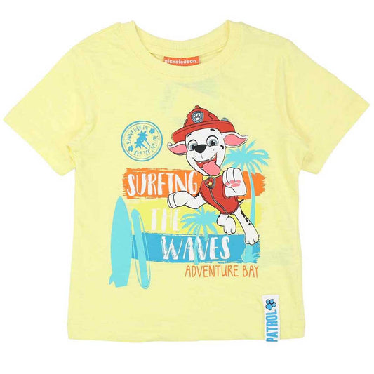T-Shirt Paw Patrol - 3A Garçon - Enfant - Jaune - 100 % Coton - TrendyFlair