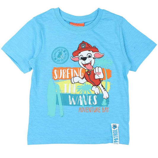 T-Shirt Paw Patrol - 3A Garçon - Enfant - Bleu - 100 % Coton - TrendyFlair
