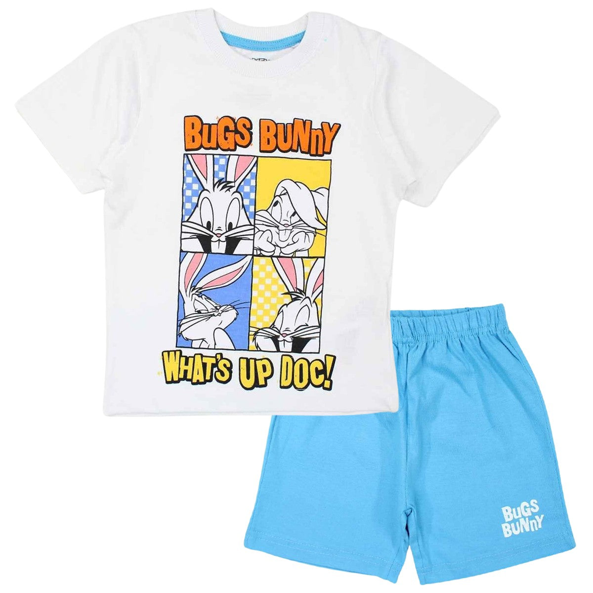 Ensemble Bugs Bunny - 2A Garçon - Enfant - Blanc - 100 % Coton - TrendyFlair