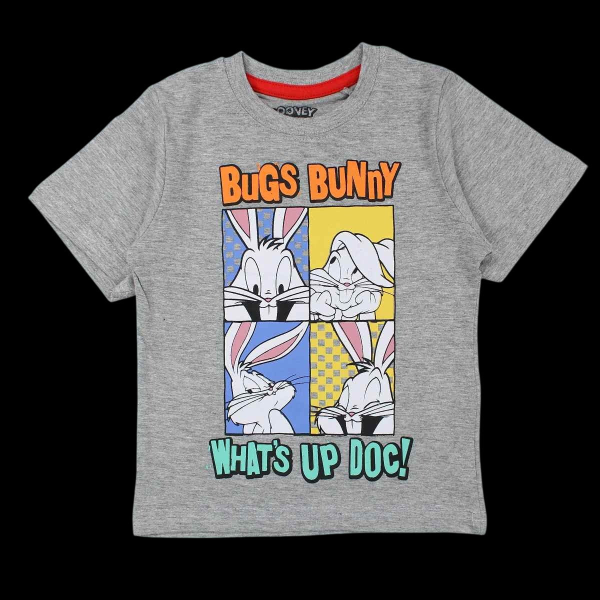 Ensemble Bugs Bunny - 2A Garçon - Enfant - Gris - 100 % Coton - Short : 90 % Coton - 10 % viscose - TrendyFlair