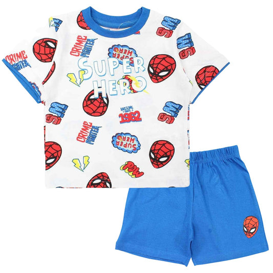 Ensemble Spiderman - 3A Garçon - Enfant - Bleu - 100 % Coton - TrendyFlair