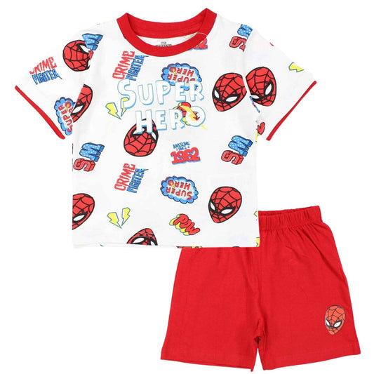 Ensemble Spiderman - 2A Garçon - Enfant - Rouge - 100 % Coton - TrendyFlair