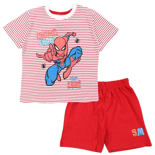 Ensemble Spiderman - 3A Garçon - Enfant - Rouge - 100 % Coton - TrendyFlair