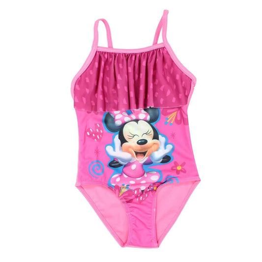 Maillot de bain Minnie - 3/4A Fille - Enfant - Rose - 85% Polyester 15% Elasthan - TrendyFlair