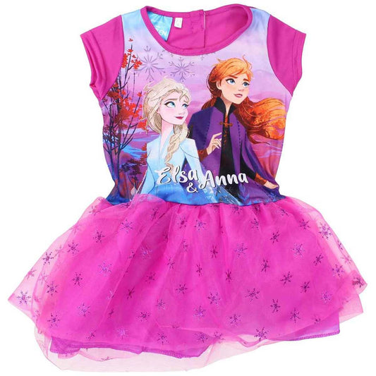 Robe la Reine des Neiges - 2/3A Fille - Enfant - Violet - 100 % Polyester - TrendyFlair