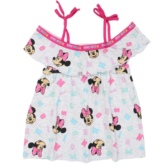 Robe Minnie - 5A Fille - Enfant - Gris - 60 % Coton - 40 % Polyester - TrendyFlair