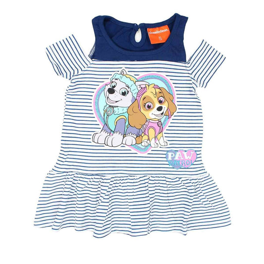 Robe Paw Patrol - 5A Fille - Enfant - Marine - 100 % Coton - TrendyFlair