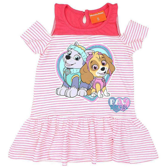 Robe Paw Patrol - 5A Fille - Enfant - Rose - 100 % Coton - TrendyFlair