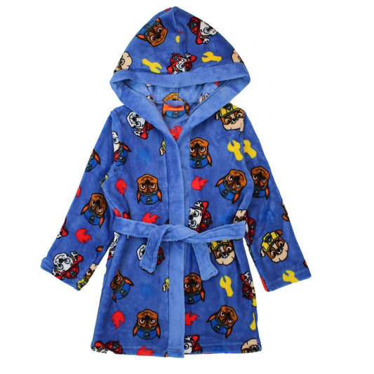 Peignoir Paw Patrol - 3/4A Garçon - Enfant - Marine - 100 % Polyester, 240 GSM, CORAL FLEECE - TrendyFlair