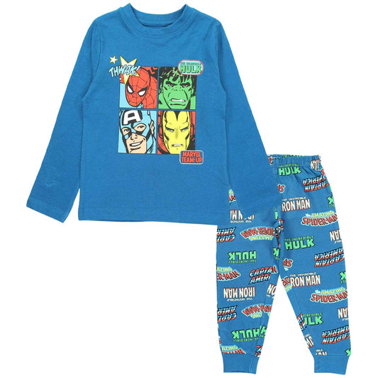 Pyjama coton Avengers - 3A Garçon - Enfant - Bleu - 100 % Coton - TrendyFlair
